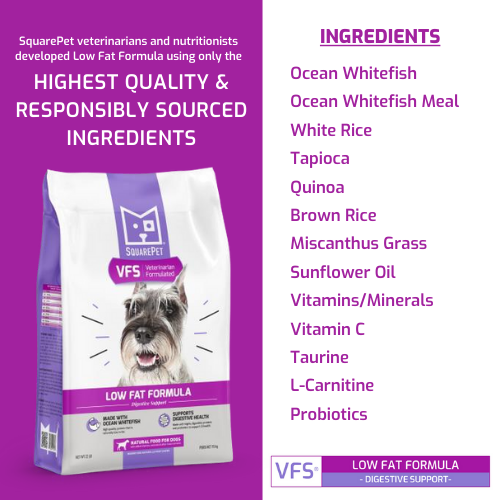 VFS Low Fat Formula Low Fat Dog Food SquarePet