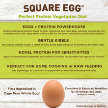 Square Egg perfect protein vegetarian dog food features