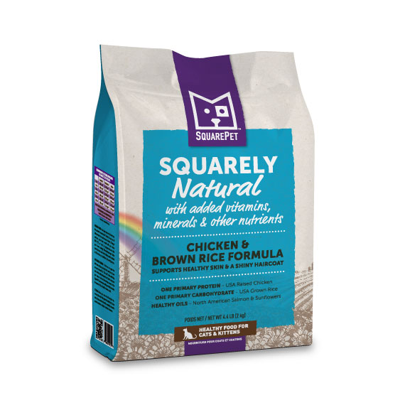 Squarely Natural™ Chicken & Brown Rice for Cats